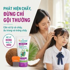 [Puressentiel] Dầu Gội Mặt Nạ Anti-Poux 2 Trong 1 150ml Kèm Lược – Hỗ Trợ Loại Bỏ Chấy Từ 3 Tuổi