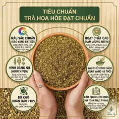 Trà Hoa Hòe Sao Khô [Đặc Biệt] Mùi Thơm, Hỗ Trợ Ổn Định Huyết Áp, Chống Sơ Vữa Động Mạch