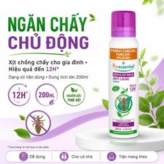 Xịt Ngừa Chấy Puressentiel Répulsif Poux 200ml Pháp, Cho Trẻ Từ 3 Tuổi, Bảo Vệ Đến 24H