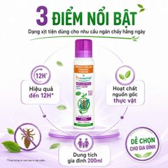 Xịt Ngừa Chấy Puressentiel Répulsif Poux 200ml Pháp, Cho Trẻ Từ 3 Tuổi, Bảo Vệ Đến 24H