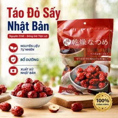 Táo Đỏ Sấy Nhật Bản Natsume 500gr Ăn Vặt Healthy Dễ Dùng Bổ Sung Năng Lượng Hàng Ngày