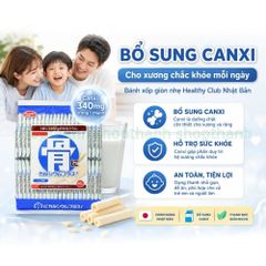 Bánh Xốp Canxi Healthy Club Snack Bổ Sung Canxi Gọn Nhẹ Tiện Lợi Cho Bữa Ăn Nhẹ Mọi Lúc Mọi Nơi