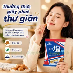 Kẹo Muối Caramel Morinaga Gói 83g Mềm Mại Vị Muối Dễ Ăn Thích Hợp Giải Trí Mọi Lúc Mọi Nơi