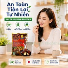 Hạt Dẻ Hấp Genseida Nhật Bản Gói 260g Thơm Ngon Tự Nhiên, Ăn Liền Thuận Tiện Dùng Mọi Lúc