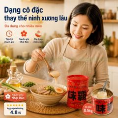 Nước Cốt Gà Hầm Xương cô đặc Hiroshi Nhật Bản - Gia vị nước dùng đa dụng cho mì súp lẩu và trẻ em