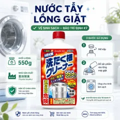 Nước Vệ Sinh Lồng Giặt Daisuki  550g - Khử Mùi, Nấm Mốc Cho Lồng Giặt, Đảm Bảo Vệ Sinh An Toàn Sử Dụng