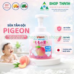 Sữa Tắm Gội Tạo Bọt Trái Đào Nhật Bản Cho Bé 450ml Vừa Tắm Vừa Gội Dịu Nhẹ Không Cay Mắt Cho Trẻ