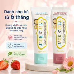 Kem Đánh Răng Jack N' Jill 50g - Úc Không Fluoride Cho Bé Từ 6 Tháng Tuổi An Toàn Khi Nuốt
