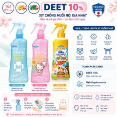 Xịt Chống Muỗi SkinVape Nhật Bản - Xua Đuổi Côn Trùng Hiệu Quả Không Độc Hại Cho Bé Trên 6 Tháng