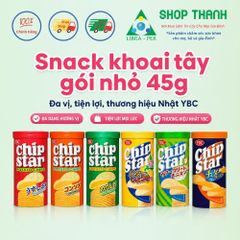 Snack Khoai Tây YBC Chip Star 45g Gói Đa Vị Giòn Ngon Hương Vị Nhật Bản Hút Khách Ăn Vặt