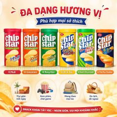 Snack Khoai Tây YBC Chip Star 45g Gói Đa Vị Giòn Ngon Hương Vị Nhật Bản Hút Khách Ăn Vặt