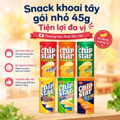 Snack Khoai Tây YBC Chip Star 45g Gói Đa Vị Giòn Ngon Hương Vị Nhật Bản Hút Khách Ăn Vặt