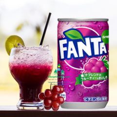 Nước Ngọt Fanta Nhật Bản Vi Nho, Vị Cam, Vị Đào -  Dung Tích 160 ml và 300ml Hương Vị Thơm Ngon