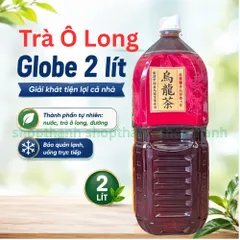 Bộ Đôi Trà Ô Long, Trà Xanh Globe Nhật Bản Chai 2 Lít Giải Khát Tươi Mát Mỗi Mùa Hè Cho Gia Đình
