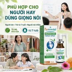 Puressentiel Respiratoire 15ml - Xịt Giảm Ho, Giảm Ngứa Họng, Hỗ Trợ Hô Hấp Tự Nhiên, Sản Phẩm  Từ Pháp