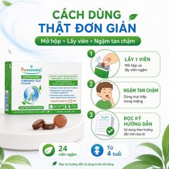 Viên Ngậm Làm Dịu Cổ Họng Puressentiel Respiratoire - Giảm Ho, Khàn Giọng, Ngứa Họng Từ Thiên Nhiên (Hộp 24 Viên)