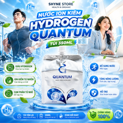 10 Túi Nước Kiềm Quantum - Nước Ion Giàu Hydrogen, Hỗ Trợ Chống Oxy Hóa, Cân Bằng pH