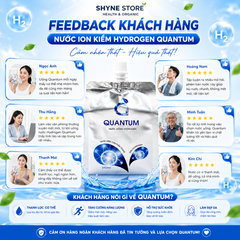 10 Túi Nước Kiềm Quantum - Nước Ion Giàu Hydrogen, Hỗ Trợ Chống Oxy Hóa, Cân Bằng pH