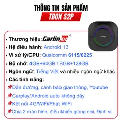 Bộ sưu tập Android box Carlinkit chính hãng Tbox Ultra 2, Tbox UHD, Tbox Ambient và Tbox S2P