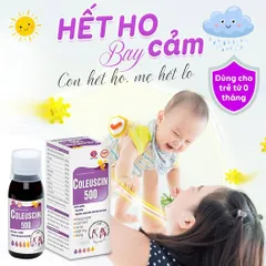 Siro Bổ Phế Coleuscin 500 - Hỗ Trợ Giảm Ho, Hỗ Trợ Long Đờm, Dùng Được Cho Cả Trẻ Sơ Sinh Và Phụ Nữ Có Thai