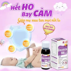 Siro Bổ Phế Coleuscin 500 - Hỗ Trợ Giảm Ho, Hỗ Trợ Long Đờm, Dùng Được Cho Cả Trẻ Sơ Sinh Và Phụ Nữ Có Thai