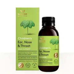 Siro Harker Herbals Children's Ear , Nose & Throat |150 mL| Giảm sỗ mũi/Nghẹt mũi - Bảo vệ tai & họng cho trẻ em [S/P Chuẩn NZ]