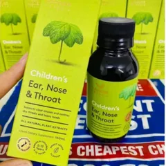 Siro Harker Herbals Children's Ear , Nose & Throat |150 mL| Giảm sỗ mũi/Nghẹt mũi - Bảo vệ tai & họng cho trẻ em [S/P Chuẩn NZ]
