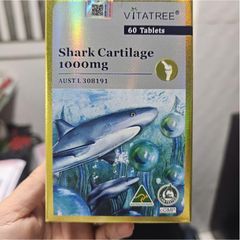 Viên uống sụn vi cá 1000 mg Vitatree |60 viên| Kích thích tái tạo sụn & Giảm đau nhức xương khớp [S/P Chuẩn Úc]