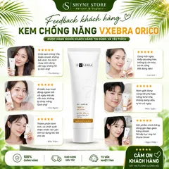 Kem Chống Nắng SPF50+ PA++++ Vxebra Orico | Bảo Vệ Da