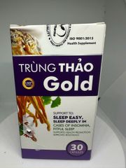 Viên Uống Trùng Thảo Gold 30 Viên – Hỗ Trợ Cải Thiện Giấc Ngủ, Tăng Cường Đề Kháng