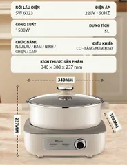 NỒI LẨU ĐIỆN ĐA NĂNG SOWUN SW 6023