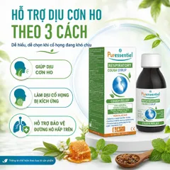 Xi Rô Ho Puressentiel Respiratory Cough Syrup 125ml - Cho trẻ trên 7 tuổi và cả gia đình