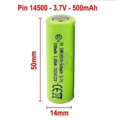 Pin 14500 3.7V 500mAh - Phù Hợp Cho Các Thiết Bị Tiện Ích