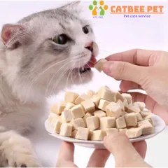 Thịt sấy mix gà viên, gan vịt viên, cỏ mèo viên sấy thăng hoa cho chó mèo hamster bổ sung dinh dưỡng