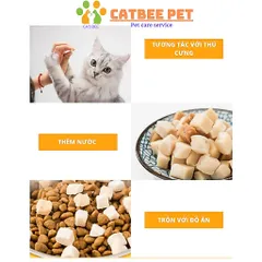 Thịt sấy mix gà viên, gan vịt viên, cỏ mèo viên sấy thăng hoa cho chó mèo hamster bổ sung dinh dưỡng