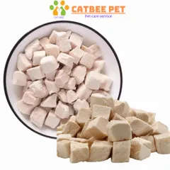 Thịt sấy mix gà viên, gan vịt viên, cỏ mèo viên sấy thăng hoa cho chó mèo hamster bổ sung dinh dưỡng