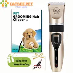 Tông đơ cắt tỉa lông cho thú cưng không ồn USB giúp làm đẹp, tạo kiểu chuyên nghiệp ngay tại nhà