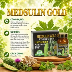 Viên uống giúp hạ đường huyết hỗ trợ chuyển hóa đường Medsulin Gold Jpanwell (60 viên)