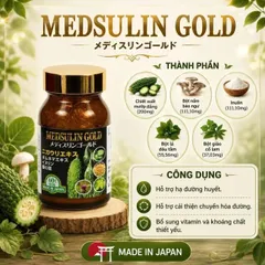 Viên uống giúp hạ đường huyết hỗ trợ chuyển hóa đường Medsulin Gold Jpanwell (60 viên)