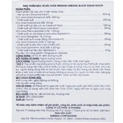 Viên uống hỗ trợ ổn định đường huyết Premium Omexxel Blood Sugar Health (60 viên)