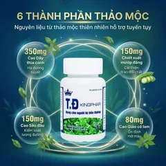 Viên uống hỗ trợ giảm đường huyết cho người bị tiểu đường T.Đ Kingphar (60 viên)