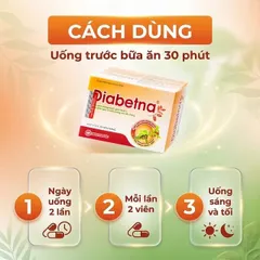 Viên hỗ trợ giảm đường huyết Diabetna Nam Dược (4 vỉ x 10 viên)
