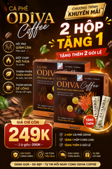 (MUA 1 TẶNG 1) Cà Phê Giảm Cân Odiva – Thảo Dược Hỗ Trợ Đốt Mỡ, Giảm Cân Nhanh