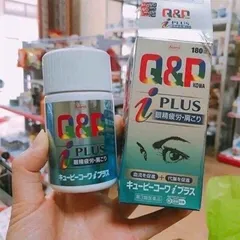 Viên Uống Bổ Mắt Q&P Kowa I Plus, chứa hoạt chất Hepronicart cùng các vitamin nhóm B giúp tăng cường tuần hoàn máu, giảm mỏi mắt, khô mắt và đau mỏi vai gáy