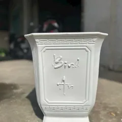 Sỉ 10 chậu vuông tứ quý 3 kích thước ngang 25cm cao 30cm