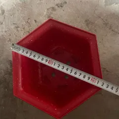 Combo 10 Chậu Nhựa Lục Giác Mai Đỏ