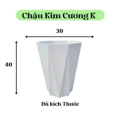 Combo 2 Chậu nhựa kim cương(K2)đủ kích thước lớn nhỏ loại 1 dày, bóng, đủ size siêu bền
