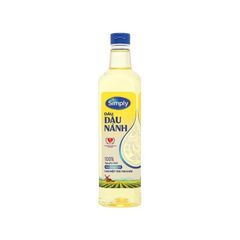 Dầu đậu nành Simply 1l bảo vệ sức khoẻ tốt cho tim mạch