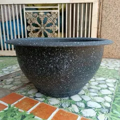 Sỉ 10 Chậu nhựa Đen đá T58 Long phụng hàng bóng dày đẹp không bể vỡ trồng cây (hàng đẹp ) miệng ngang 55cm cao 28cm