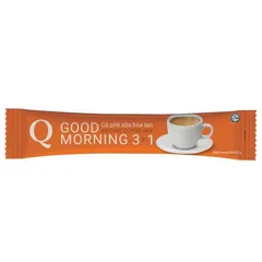 CAFE hoà tan 3 in 1 Good Morning TRẦN QUANG 480gr (24 gói x20g )